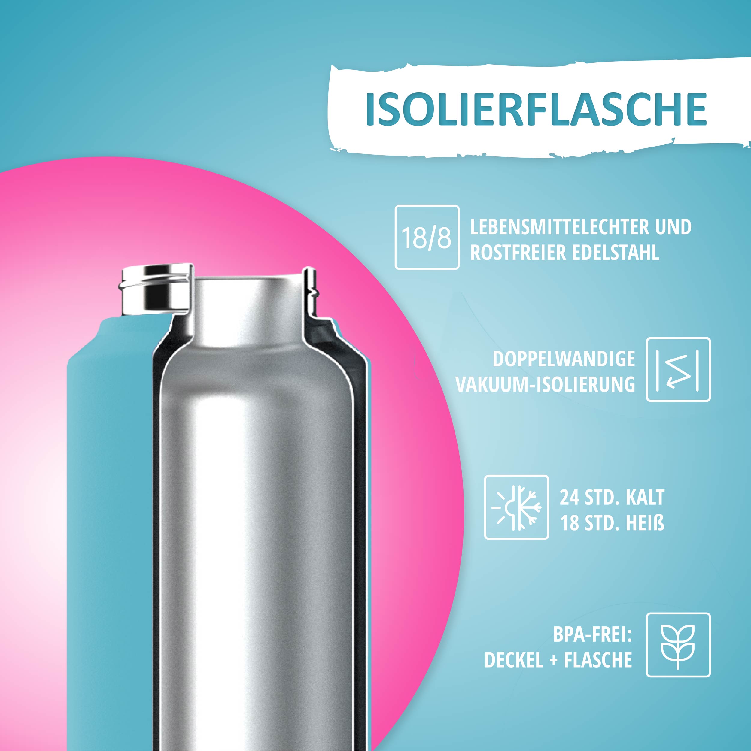 Trinkflasche - 350ml - Miami Beach