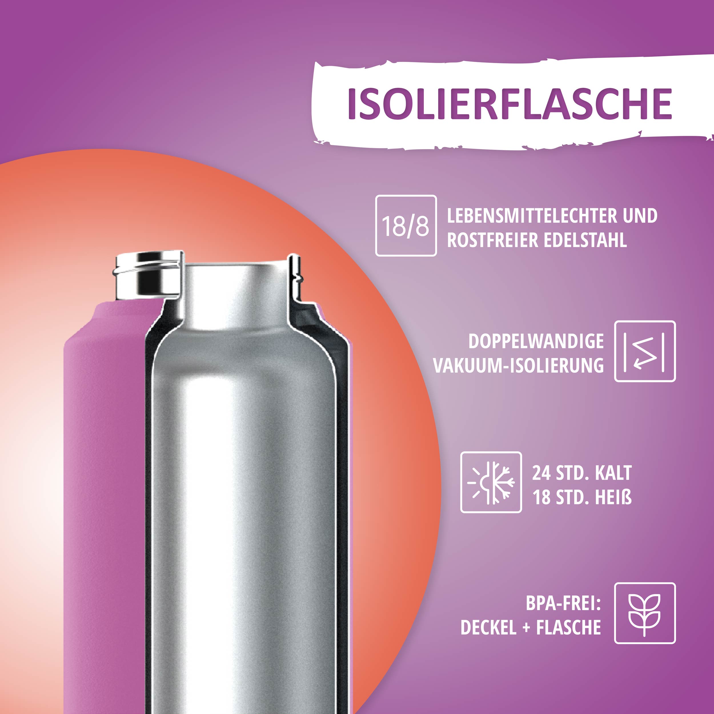 Trinkflasche - 350ml - Butterfly