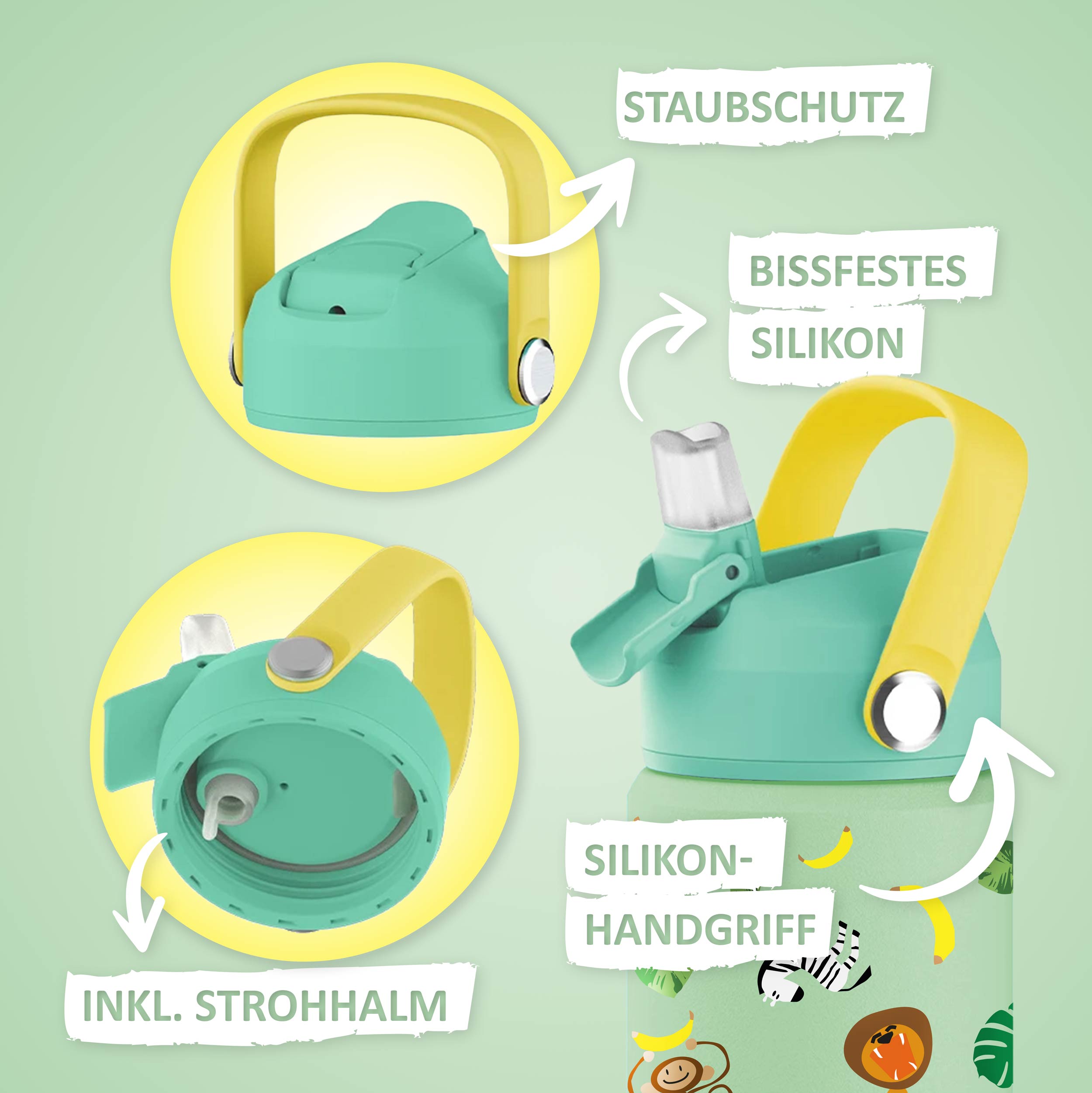 Trinkflasche - 350ml - Safari