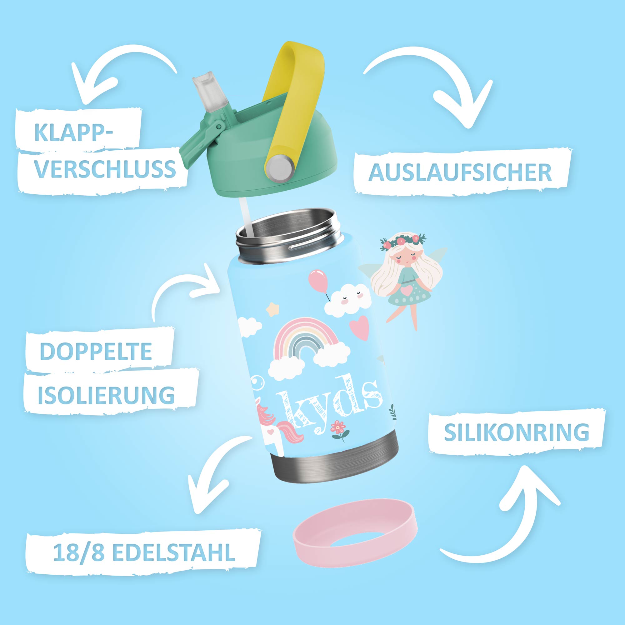Trinkflasche - 350ml - Fairytale