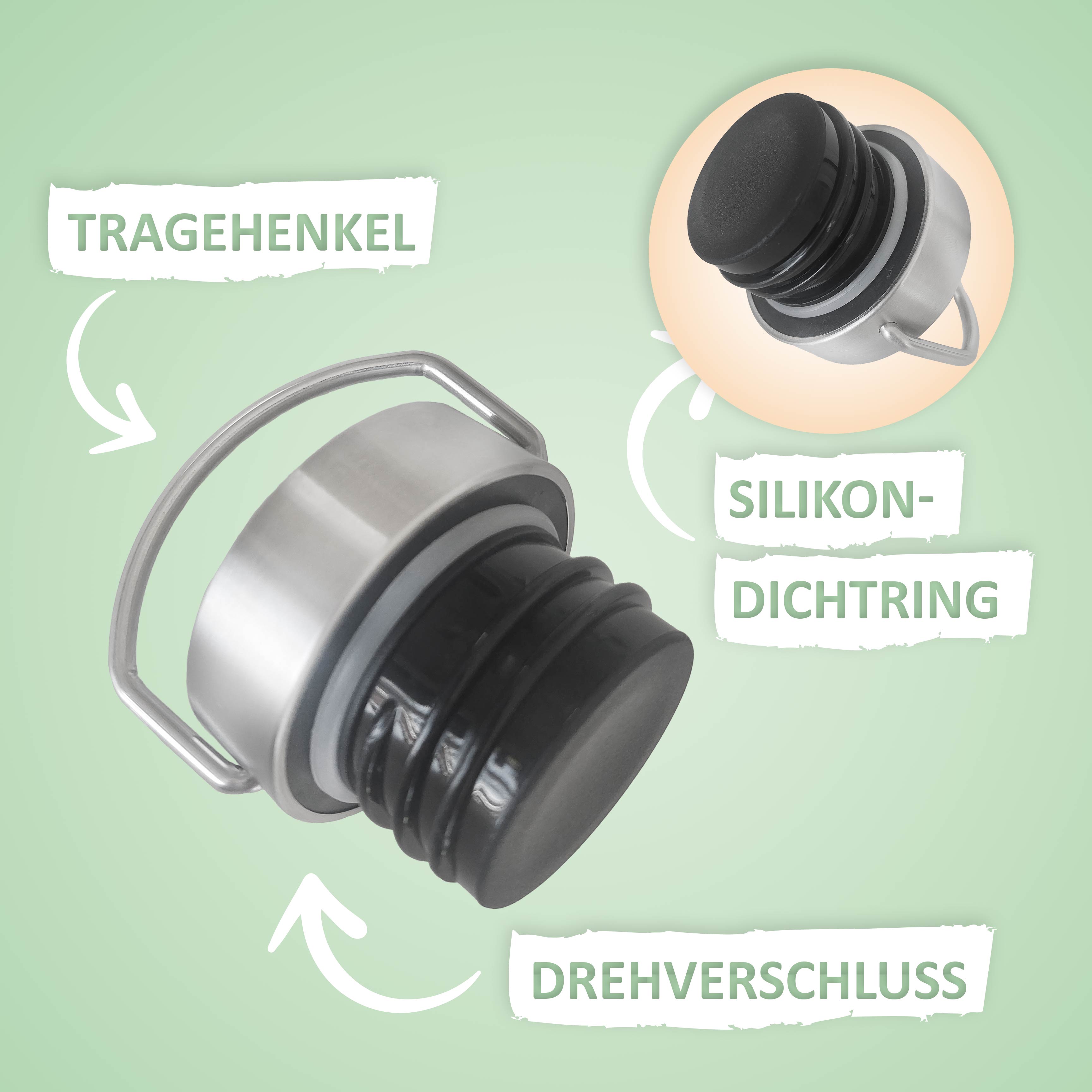 Trinkflasche - 650ml - Flowers