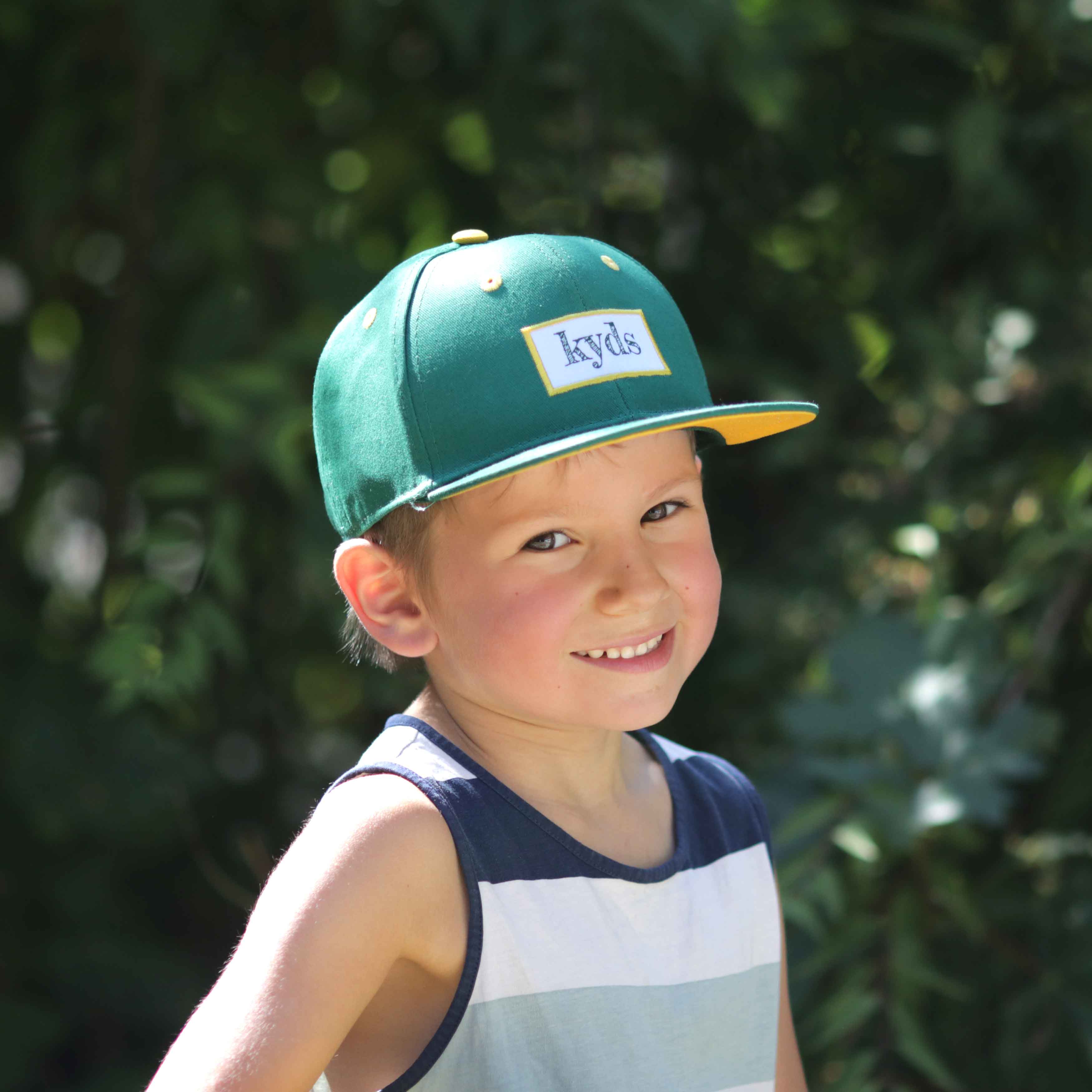 Kinder Snapback Cap - Pure Racing Green